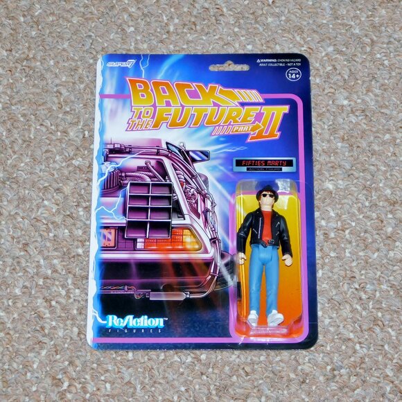 Super7 Reaction Back to the Future II 3.75" Fifties Marty McFly MOC Brand New - Picture 1 of 8
